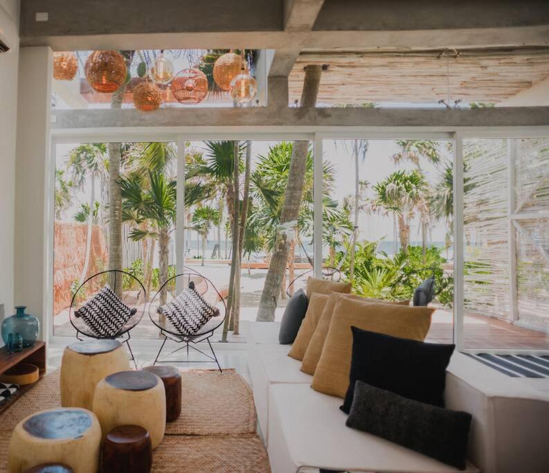 Tulum Beachfront Villa I'Ik By Casa Xuul טולום מראה חיצוני תמונה