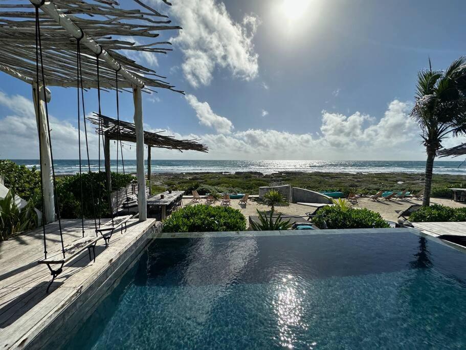 Tulum Beachfront Villa I'Ik By Casa Xuul טולום מראה חיצוני תמונה