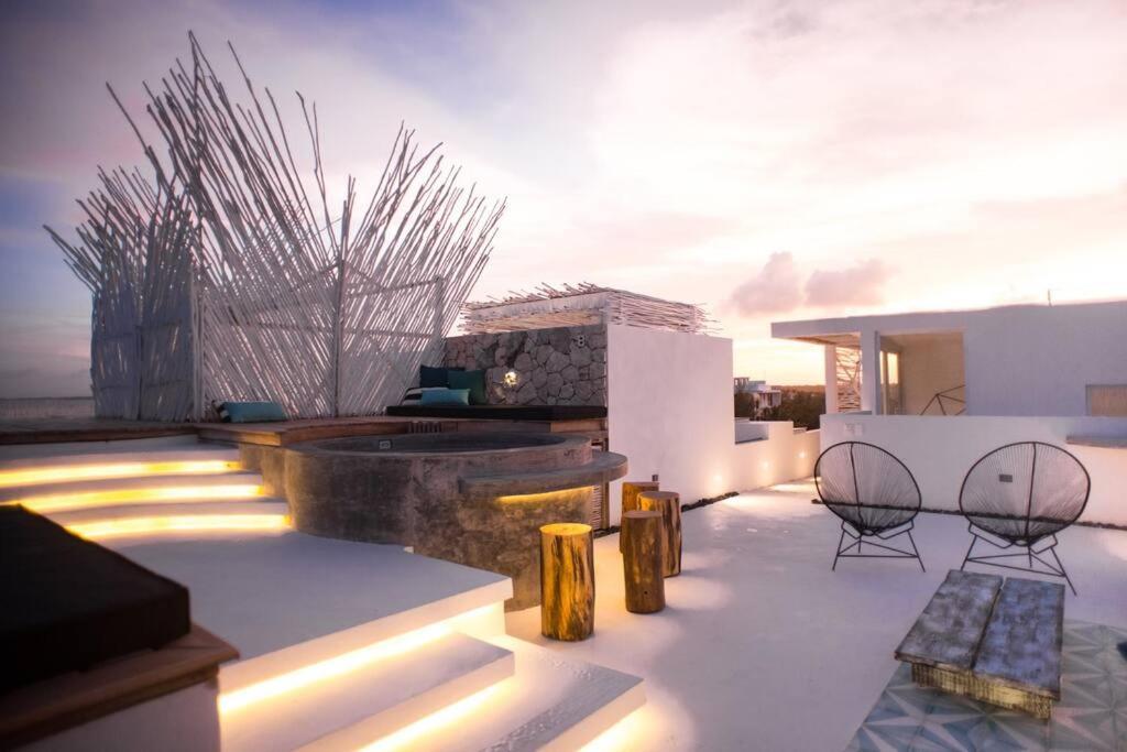Tulum Beachfront Villa I'Ik By Casa Xuul טולום מראה חיצוני תמונה